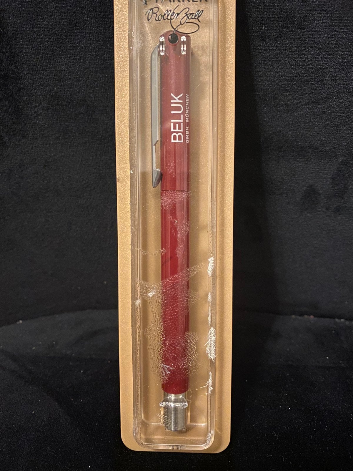 Parker Vector Rollerball rode pen, Ophalen of Verzenden, Zo goed als nieuw, Staal, Oor- of Traguspiercing