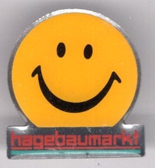 Hagebaumarkt zilverkleurig PIN ( BLAD0_077), Ophalen of Verzenden, Nieuw, Merk, Speldje of Pin