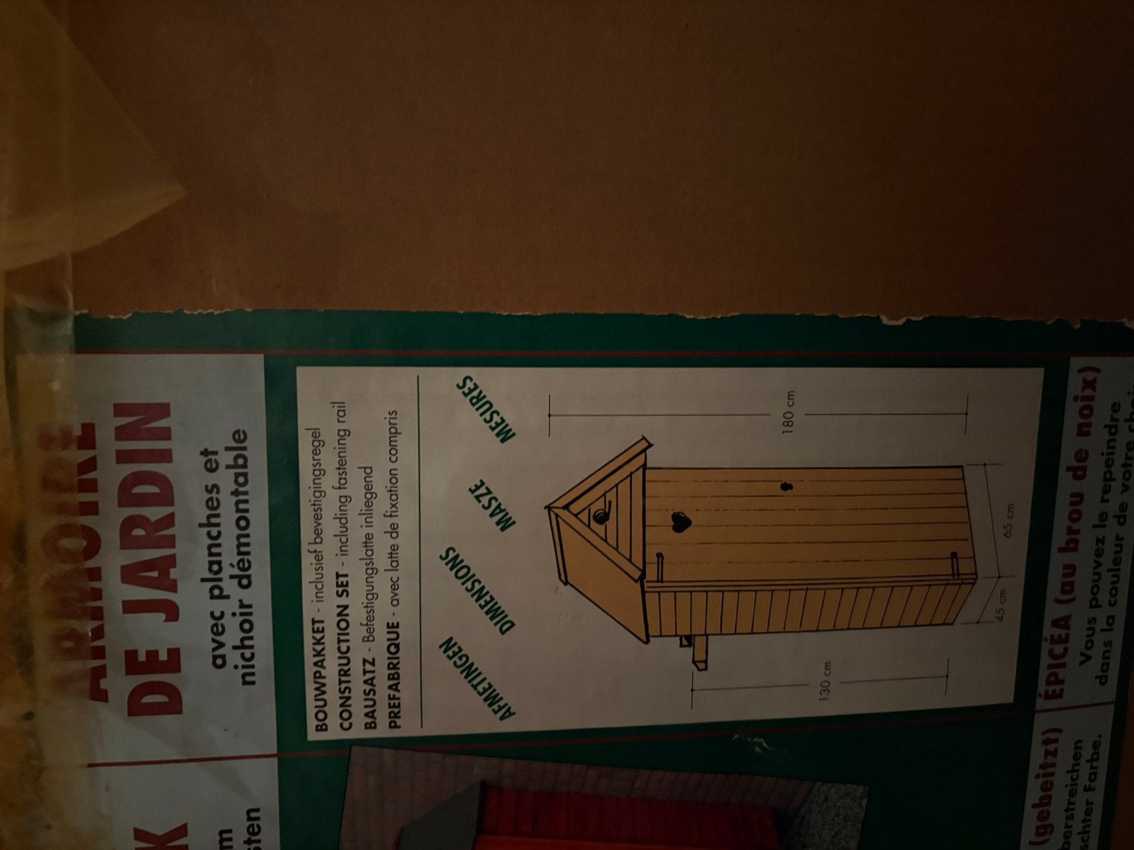 Tuinkast met vogelhuisje, Ophalen, Nieuw, Hout, Overige typen
