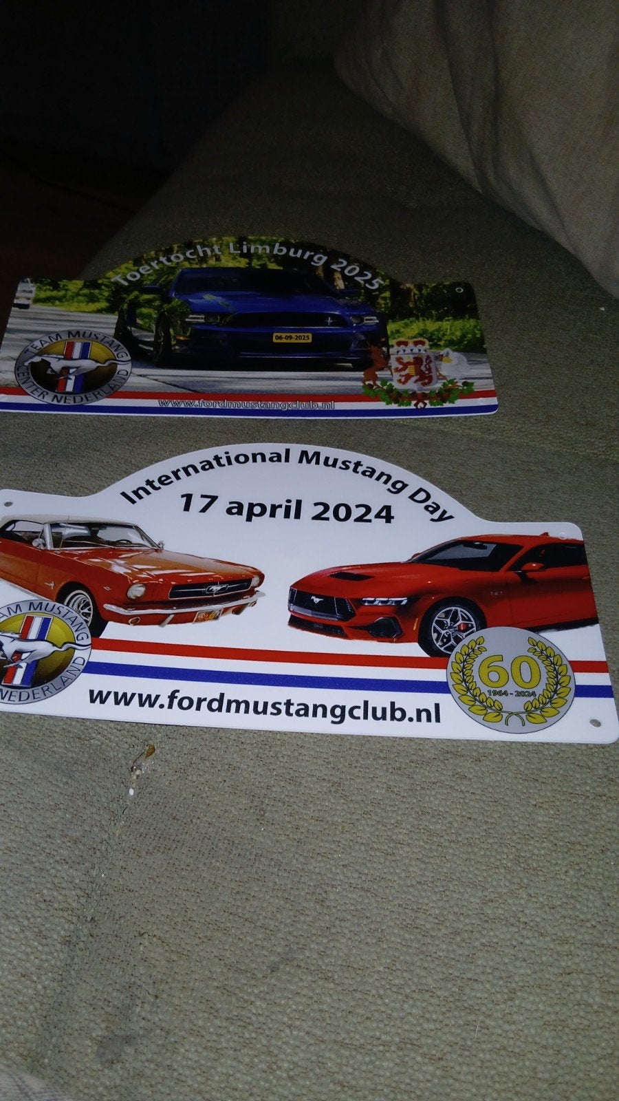 Mustang Club Nederland Toertocht Limburg 2224 & 2025, Ophalen, Nieuw, Auto's