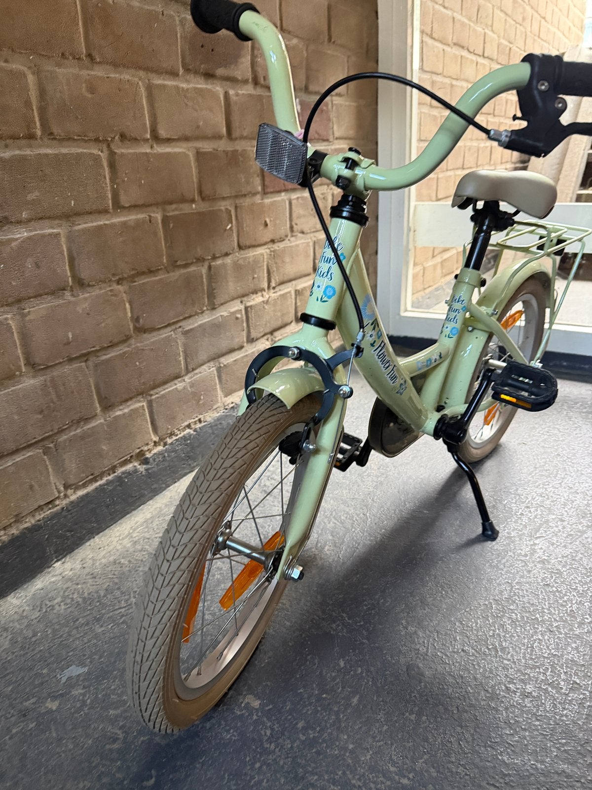 Kinderfiets groen, Ophalen, Zo goed als nieuw, Minder dan 16 inch