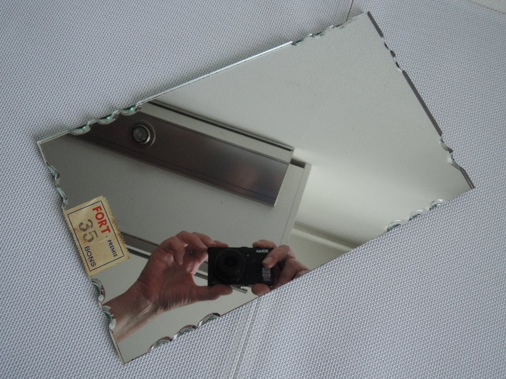 Vintage spiegel onderzetter, Ophalen of Verzenden, Overig