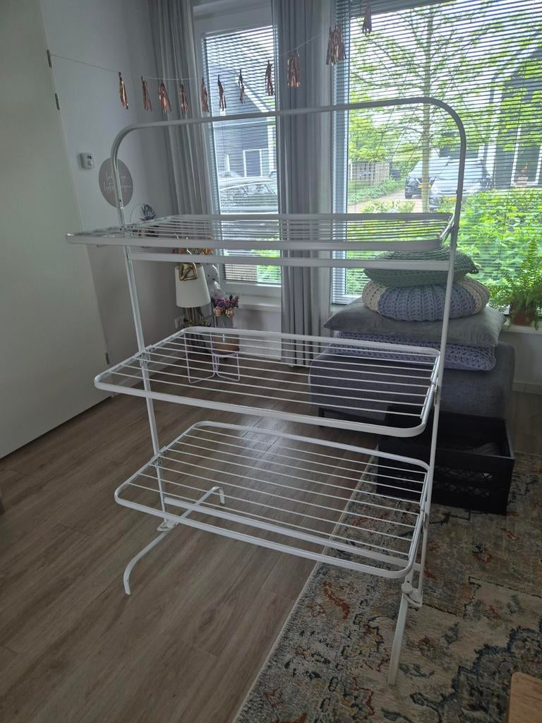 Wit droogrek met 3 lagen van Ikea - Mulig, Ophalen, Gebruikt, Wasrek