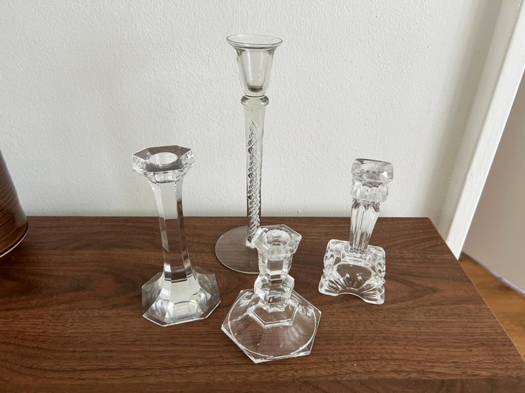 Vintage kandelaars, Huis en Inrichting, Woonaccessoires | Kandelaars en Kaarsen, Ophalen of Verzenden, Overige materialen, Minder dan 25 cm