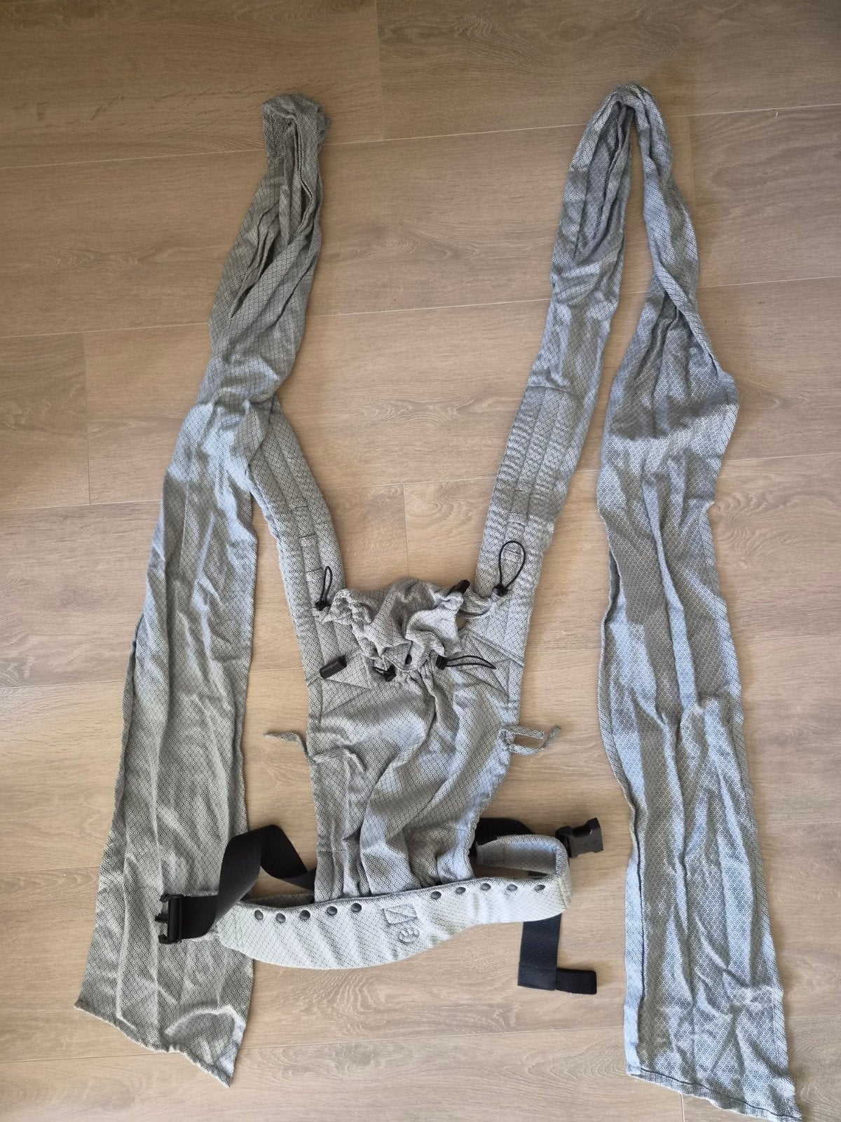 Neko Half Buckle Baby Grey Diamond Draagdoek Draagzak, Ophalen of Verzenden, Zo goed als nieuw, Draagdoek, Overige merken
