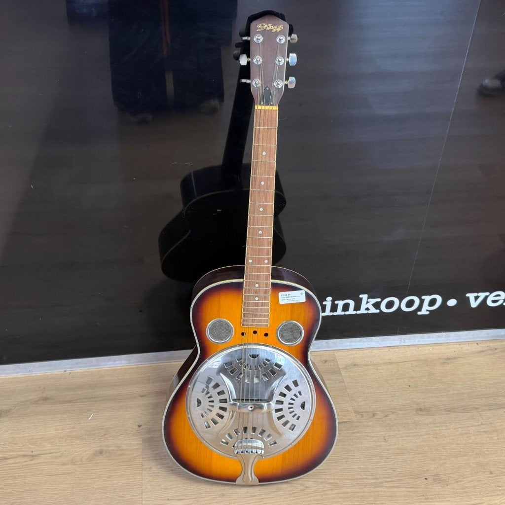 stagg SR607 SB Resonator gitaar | Met garantie, Muziek en Instrumenten, Ophalen, Dordrecht@usedproducts.nl, Toulonselaan 72, Resonator- of Dobrogitaar