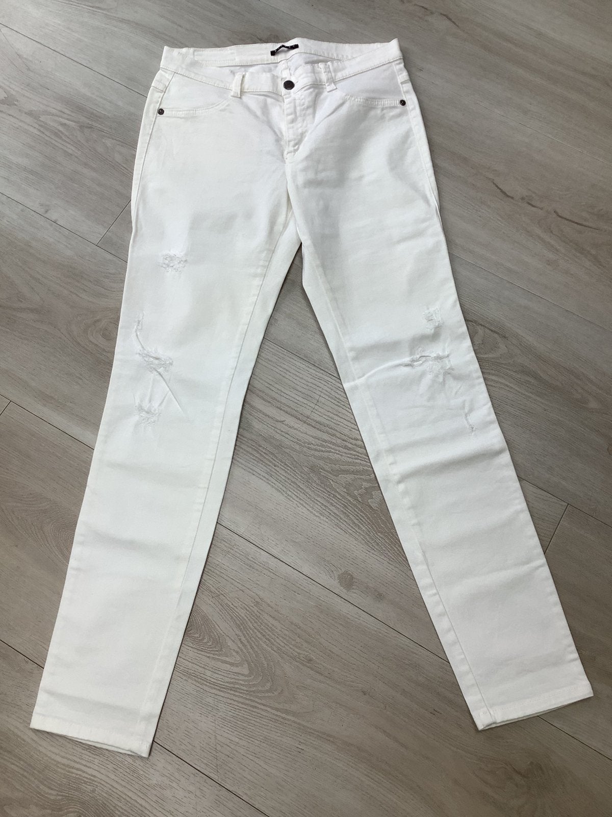Sisley ripped jeans maat 30, Verzenden, Zo goed als nieuw, Wit, W30 - W32 (confectie 38/40)
