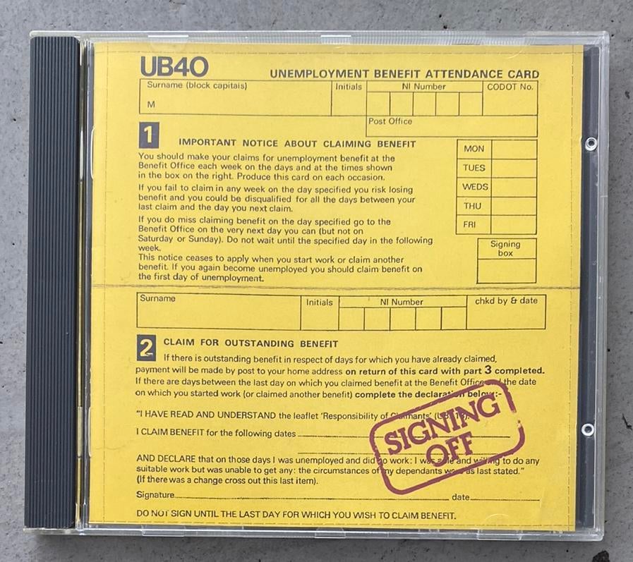 UB40 - Signing of, Ophalen of Verzenden, Zo goed als nieuw