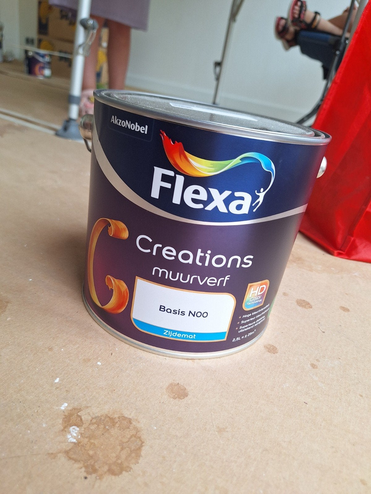 Flexa Creations muurverf Real Plum - Nieuw en ongeopend, Doe-het-zelf en Verbouw, Verf, Beits en Lak, Ophalen, Paars, Nieuw, Verf