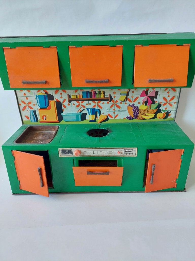 Vintage blikken keukentje, Ophalen of Verzenden