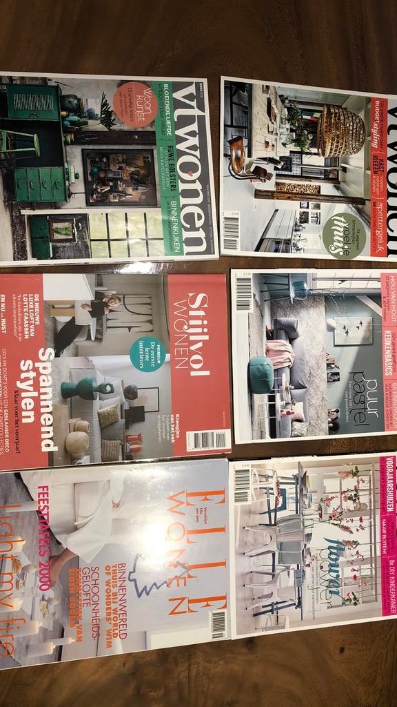 Diverse woonbladen te koop!, Boeken, Tijdschriften en Kranten, Ophalen, Gelezen, Overige typen