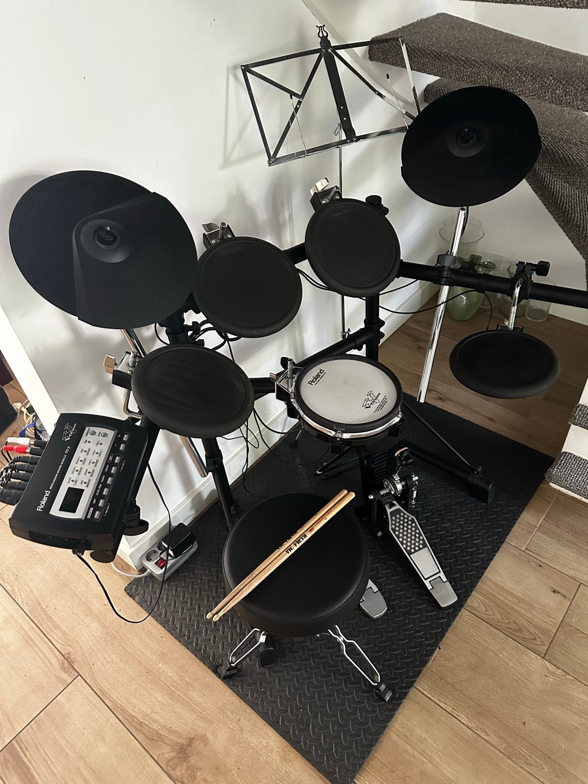 Roland V-drums TD-3 complete set met defect hi-hat pedaal, Muziek en Instrumenten, Ophalen, Gebruikt, Roland, Elektronisch