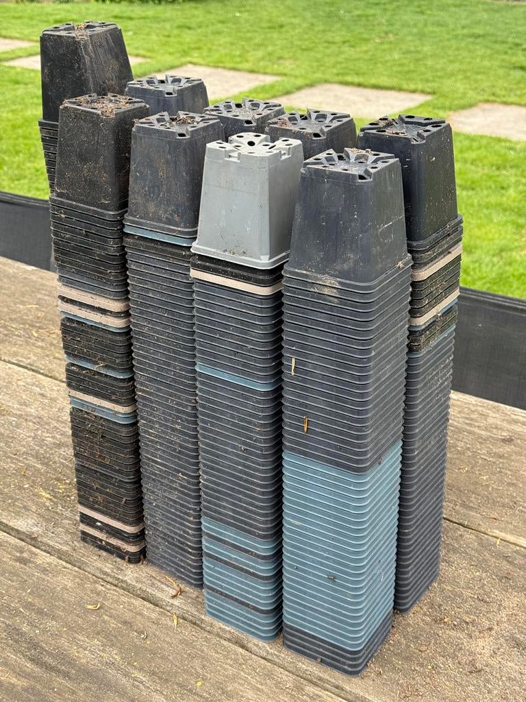P9 gebruikte kweekpotjes 450 stuks, Kunststof, Vierkant, Binnen, Ophalen of Verzenden
