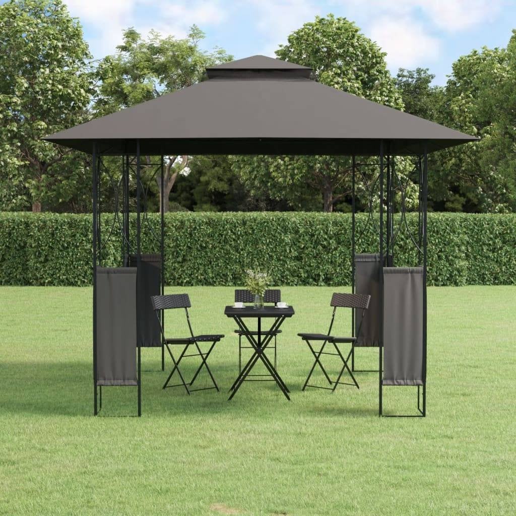 Paviljoen 3x3, partytent prieel antraciet GRATIS BEZORGD!, Verzenden, Minder dan 4 meter, Nieuw, Nvt