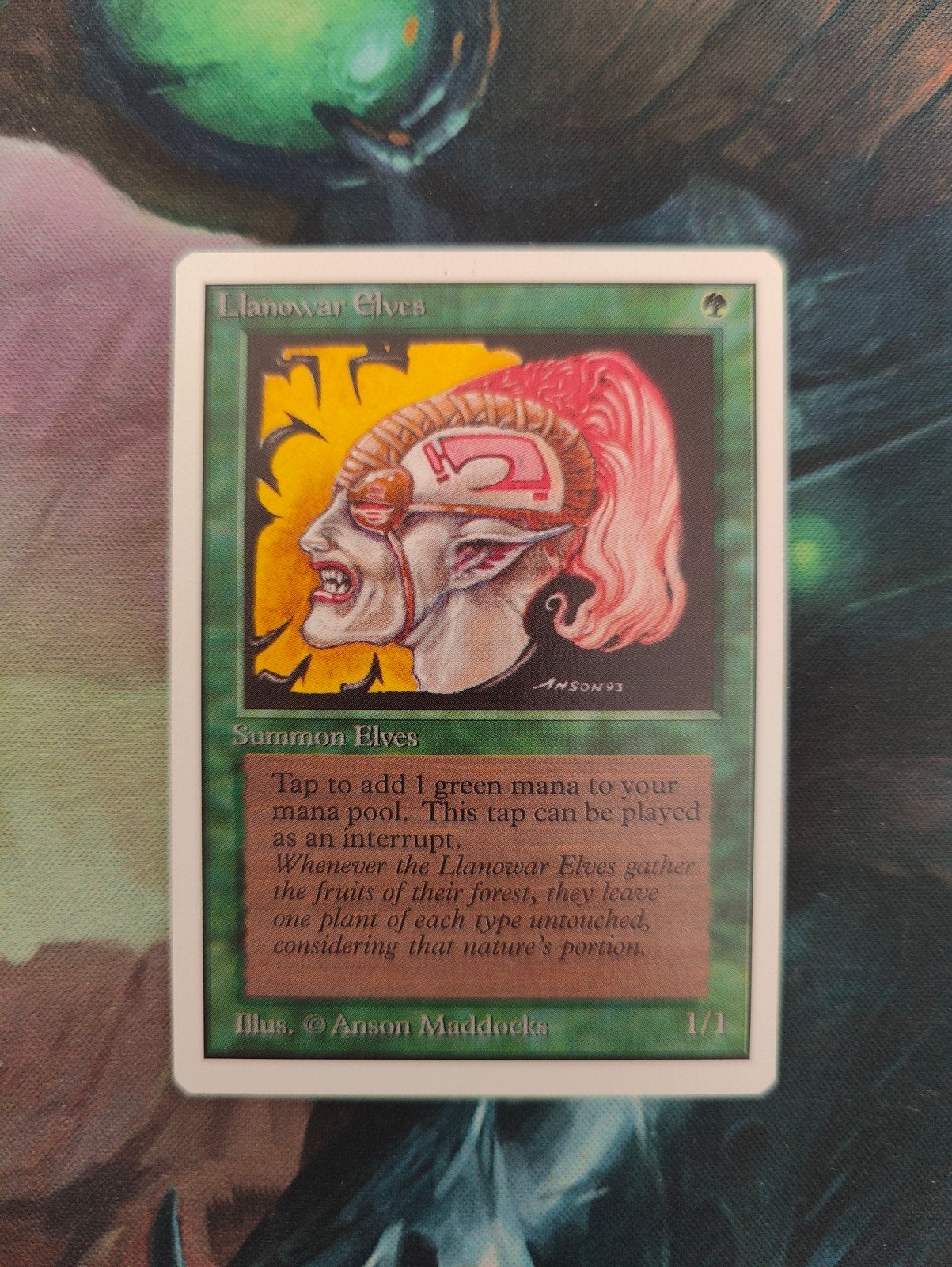 Magic the gathering - llanowar elves unlimited, Ophalen of Verzenden, Zo goed als nieuw
