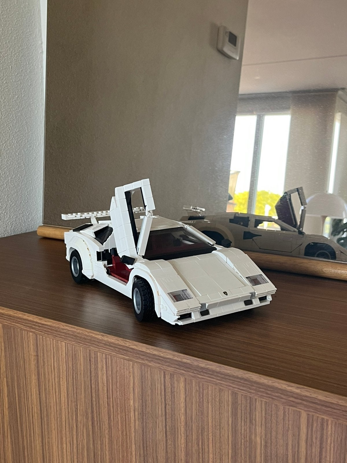 Lamborghini countach 10337 replica lego auto, Lego, Compleet, Ophalen of Verzenden, Zo goed als nieuw
