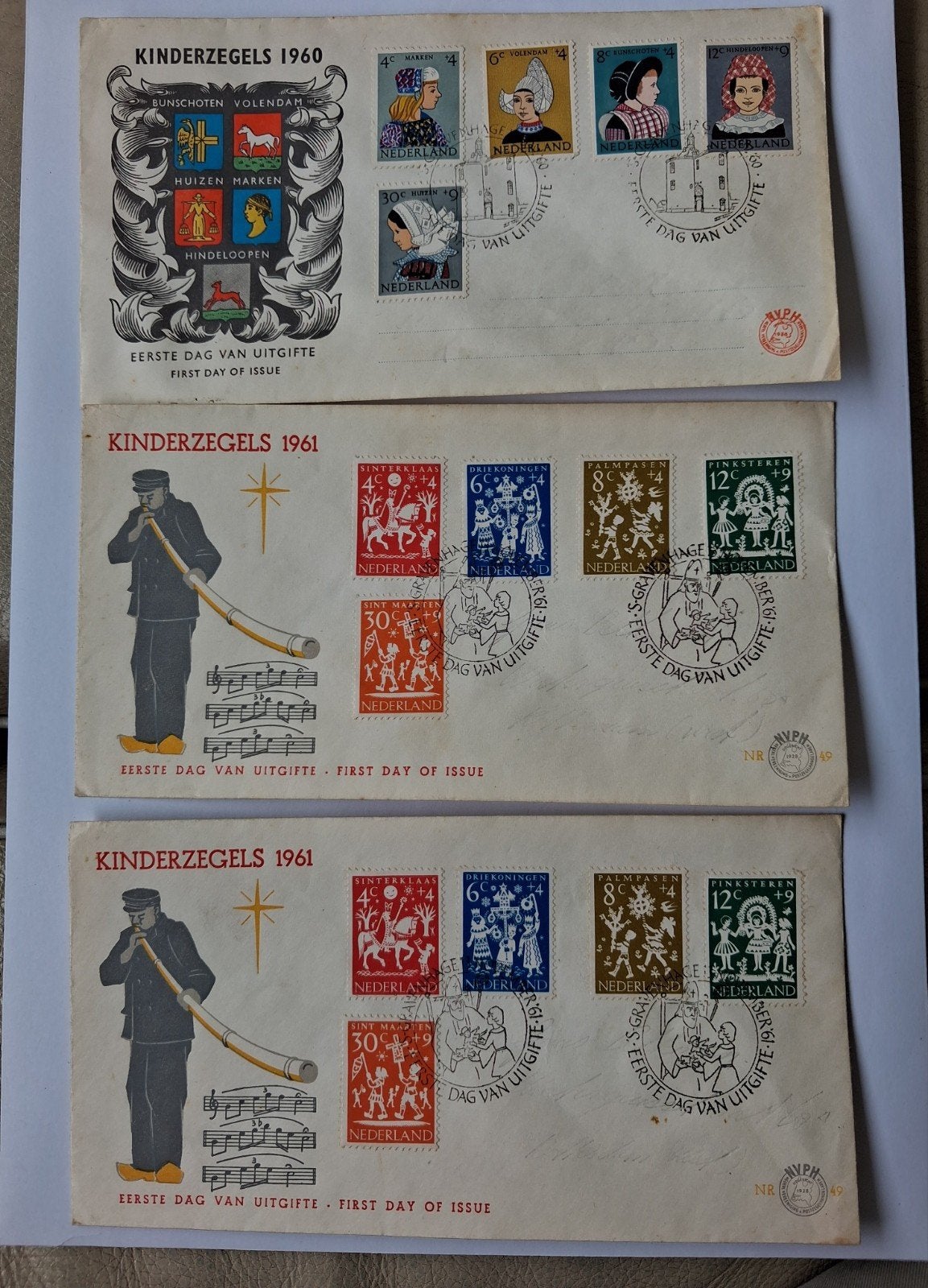Collectie Eerste Dag Uitgifte Kinderzegels en Europa, Postzegels en Munten, Postzegels | Eerstedagenveloppen, Ophalen of Verzenden