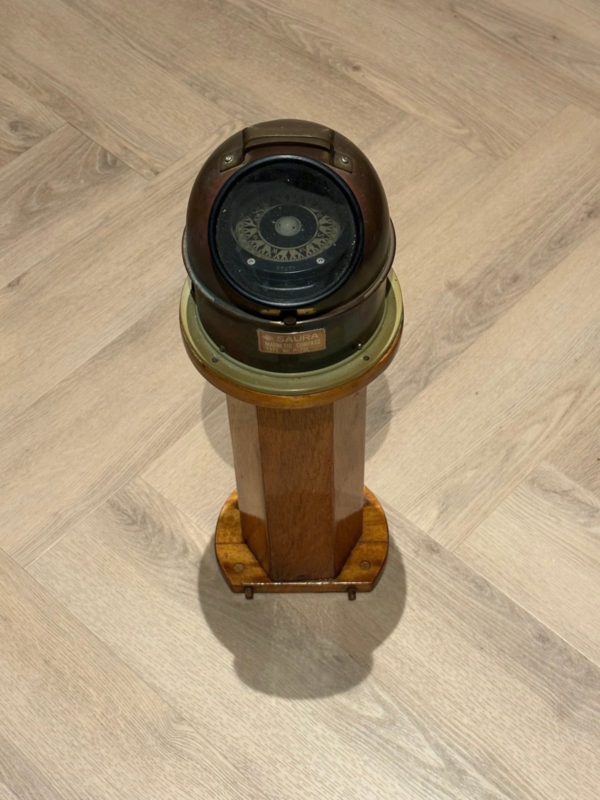 SAURA Magnetic Compass Type P-75L,, Verzamelen, Scheepvaart, Ophalen, Zo goed als nieuw, Kaart, Foto of Prent