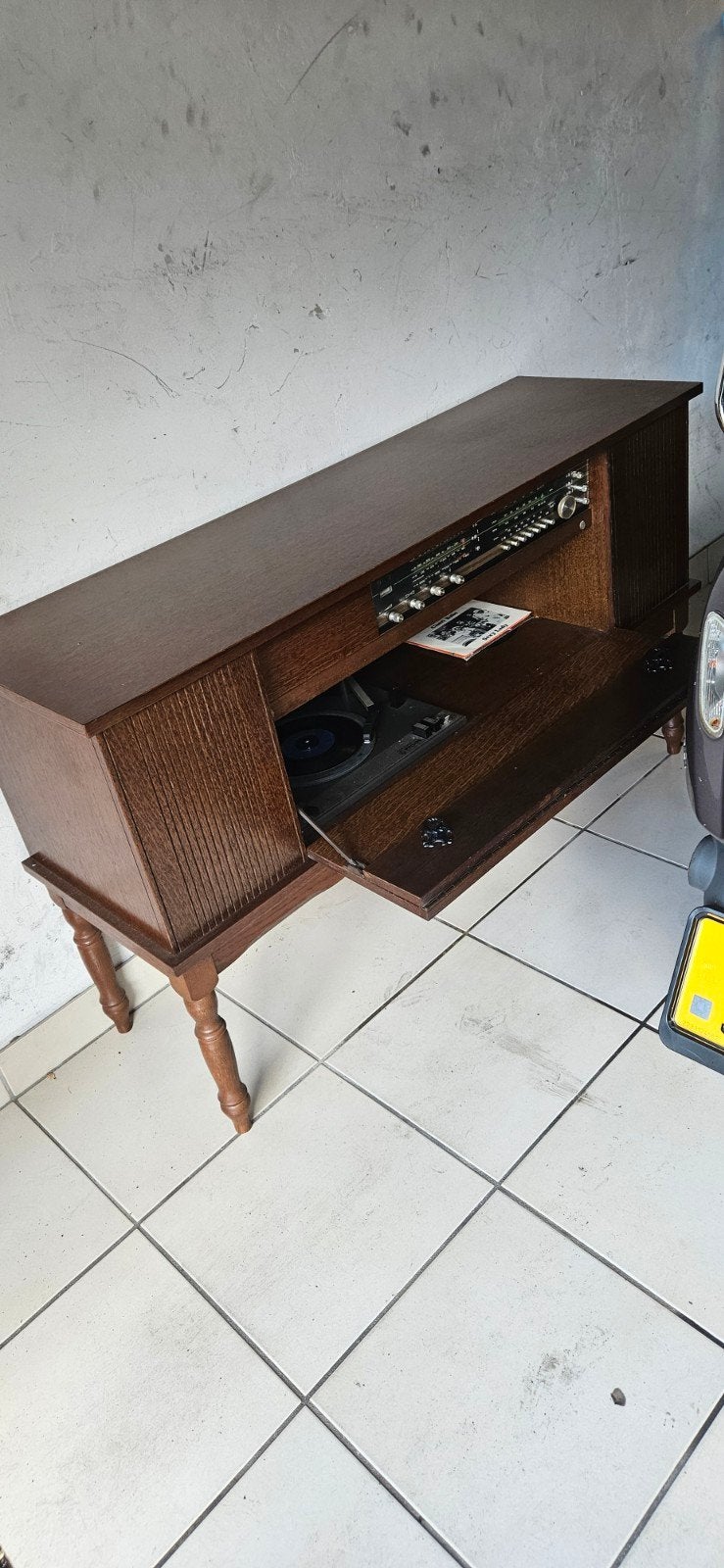 Vintage platenspeler meubel uit de jaren '60, Audio, Tv en Foto, Platenspelers, Ophalen of Verzenden, Gebruikt, Platenspeler, Overige merken