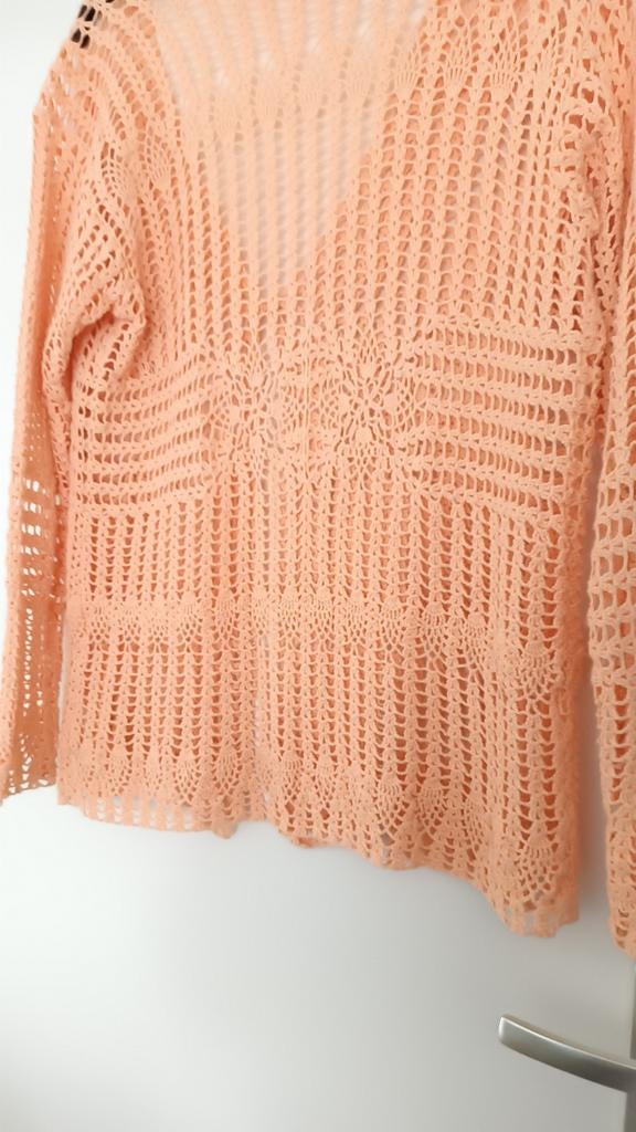 Een mooie hand gehaakte vest, Kleding | Dames, Truien en Vesten, Ophalen of Verzenden, Zo goed als nieuw, Maat 38/40 (M)