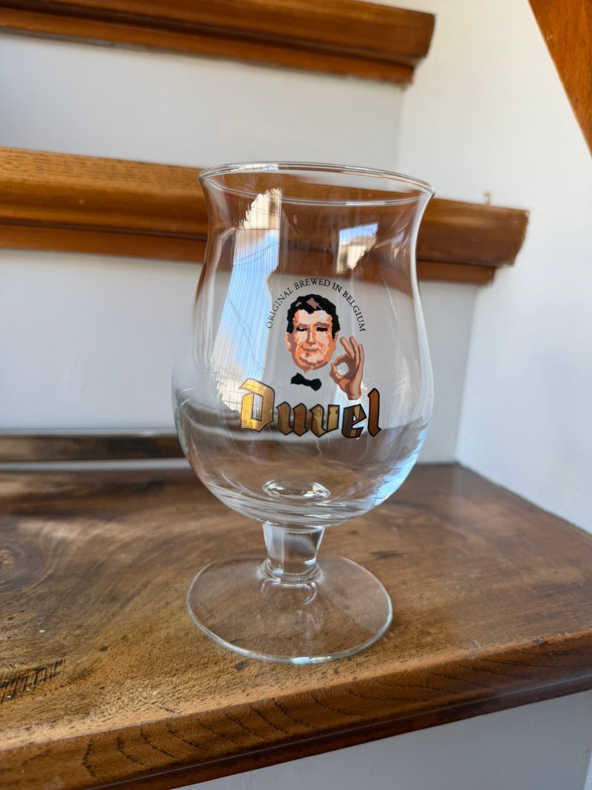 Duvel bierglas Ober 1999, Ophalen of Verzenden, Zo goed als nieuw, Glas of Glazen, Duvel