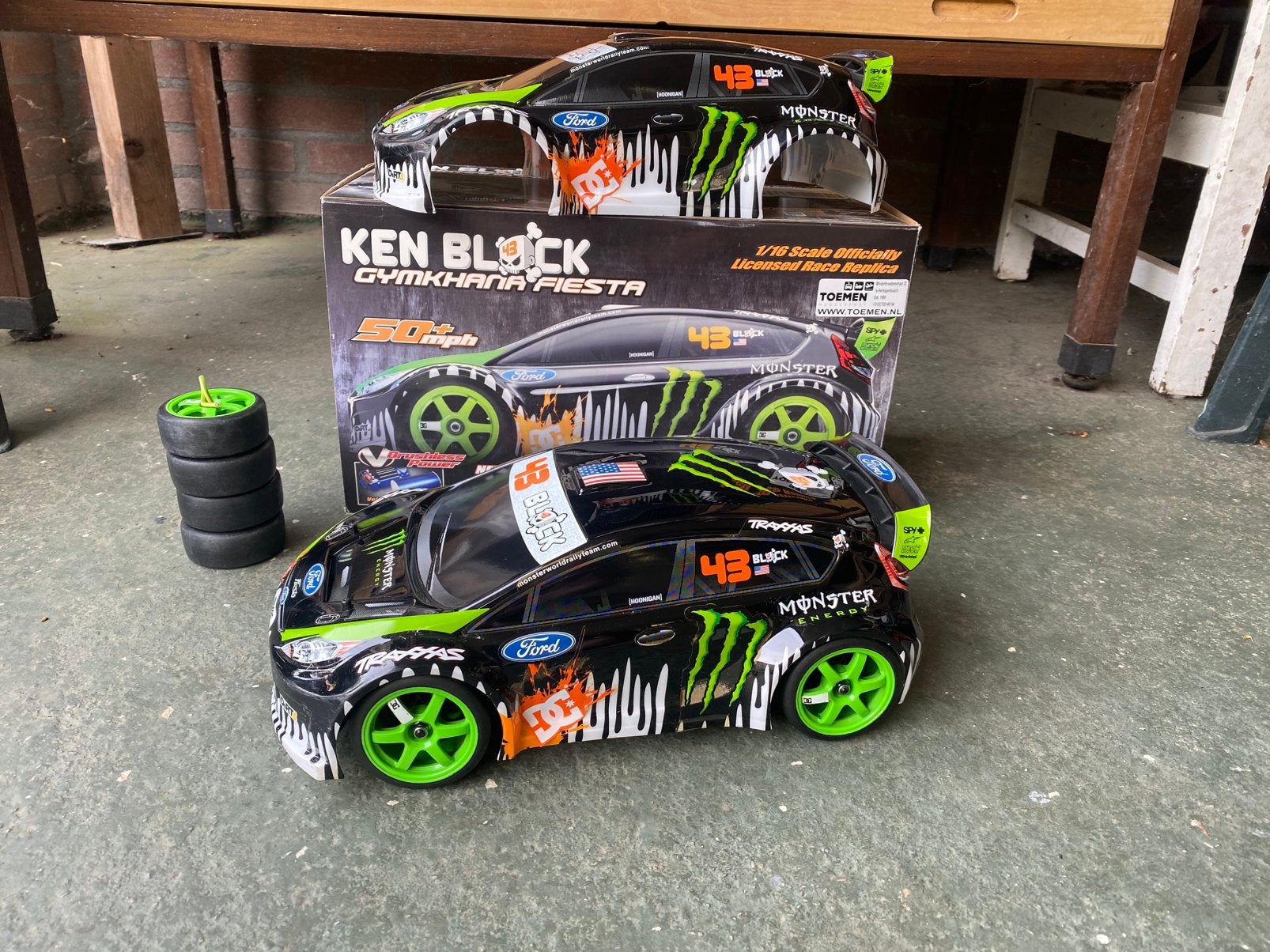 Traxxas 1:16 rally VXL Ken Block versie, Ophalen, Gebruikt, Onderdeel