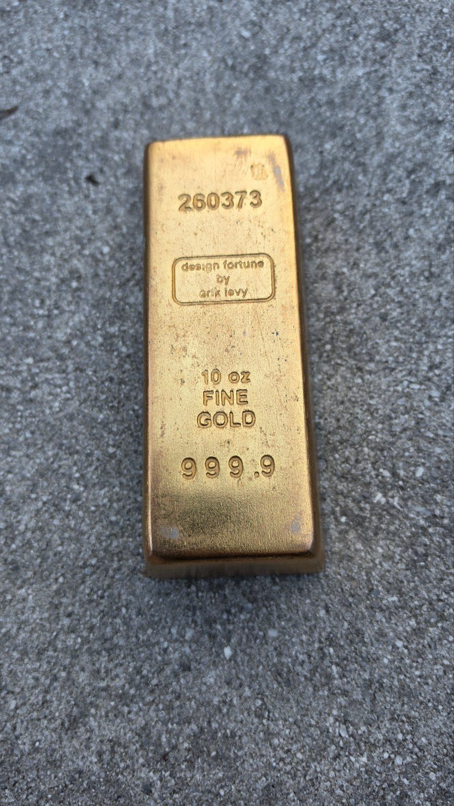 vintage goudstaaf, Ophalen of Verzenden, Gebruikt