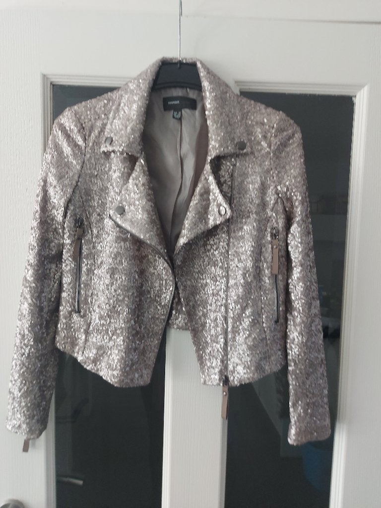Mango biker jasje (chique, festival, casual), Kleding | Dames, Ophalen, Zo goed als nieuw, Jasje, Maat 34 (XS) of kleiner