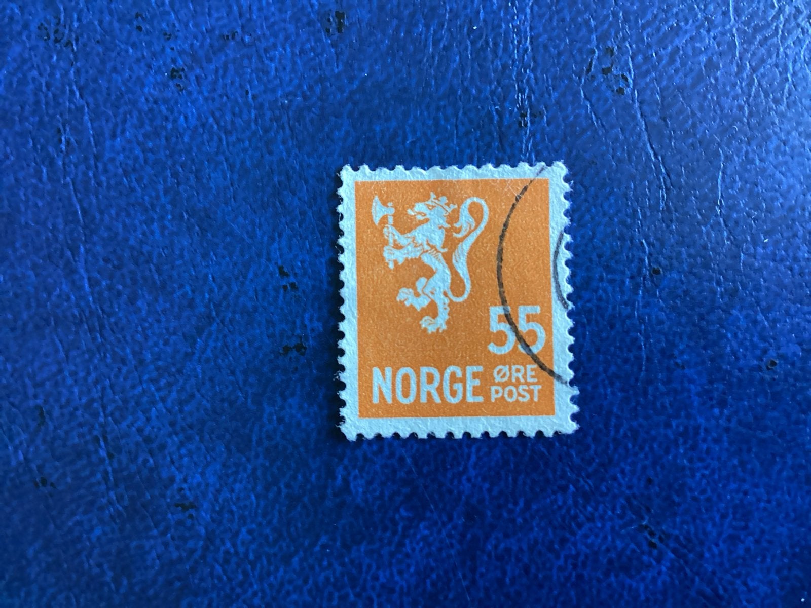 Noorwegen 1946- Mi.321- 55 Øre met leeuw - Gestempeld, Ophalen of Verzenden, Overige landen, Gestempeld