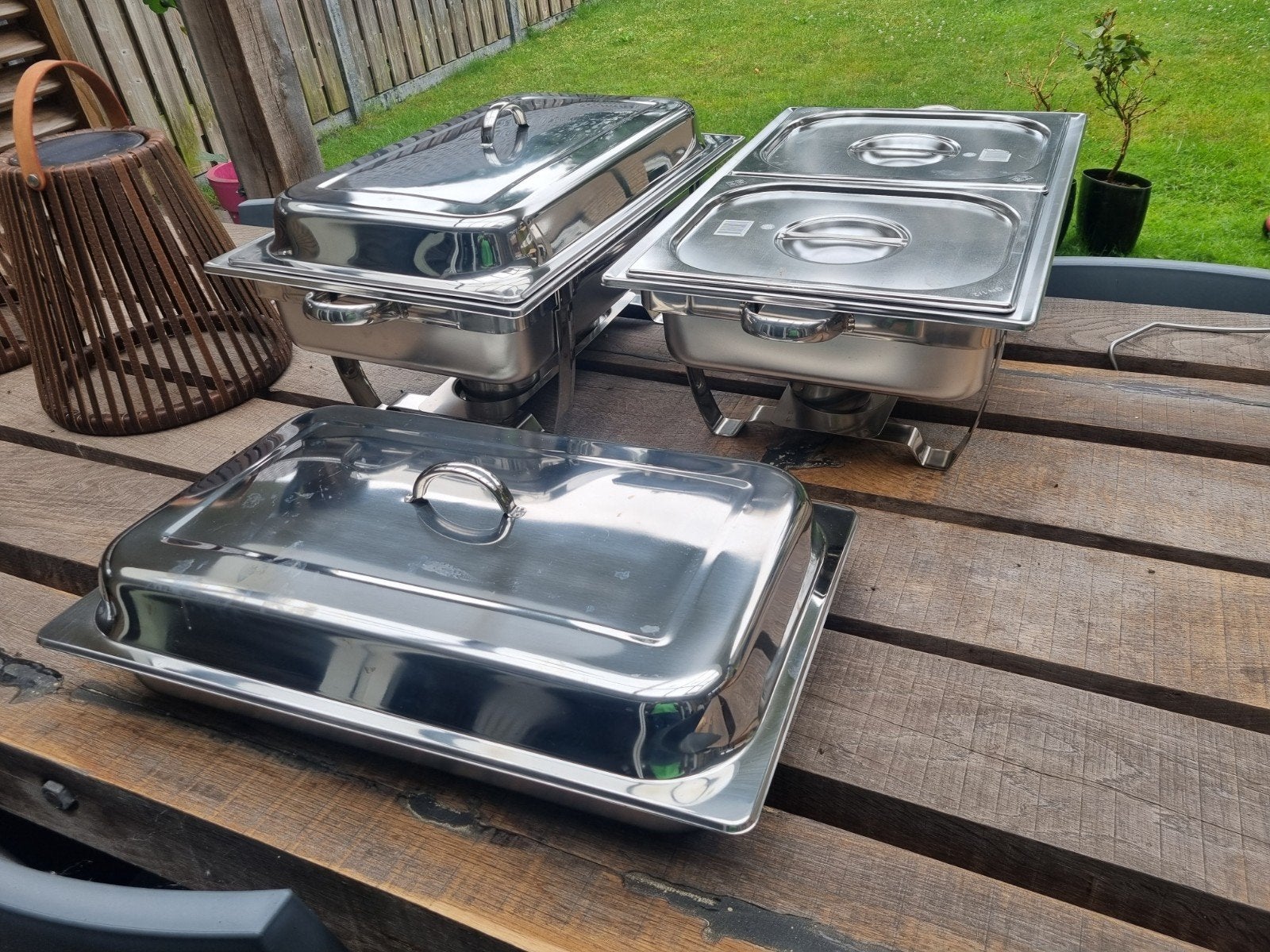 Chafing dishes / Warmhoudschalen RVS, Ophalen, Zilver, Metaal, Overige merken