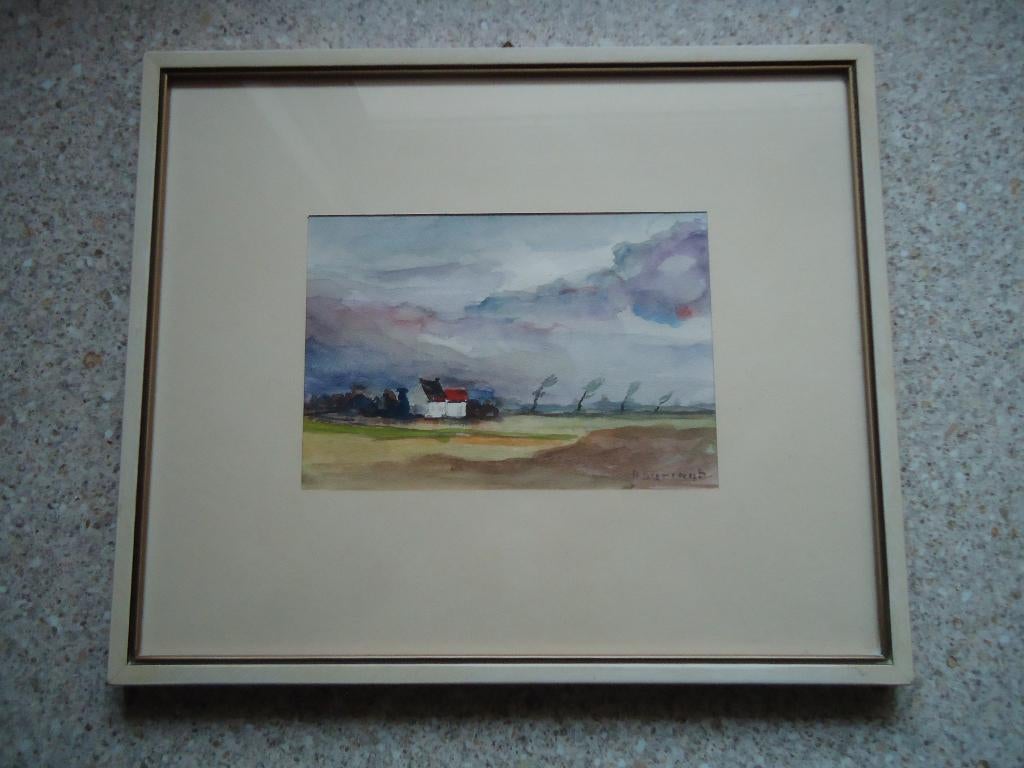 aquarel B.Suringh, Ophalen of Verzenden