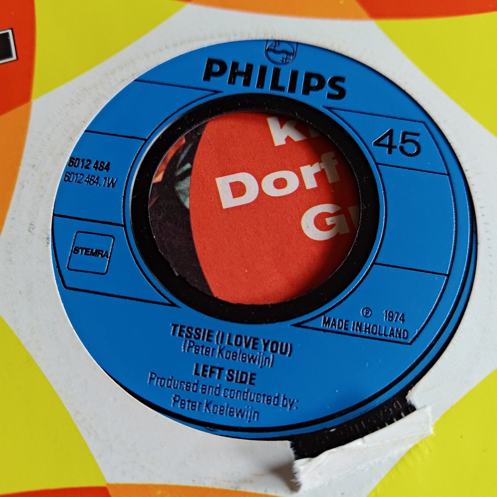 Left side - Tessie (I Love You), Cd's en Dvd's, Vinyl Singles, Gebruikt, 7 inch, Ophalen of Verzenden, EP
