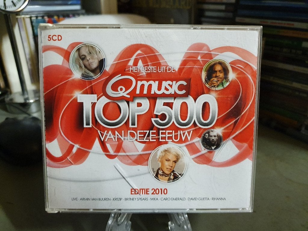 5CD QMusic Top 500 van deze eeuw Editie 2010, Ophalen, Zo goed als nieuw
