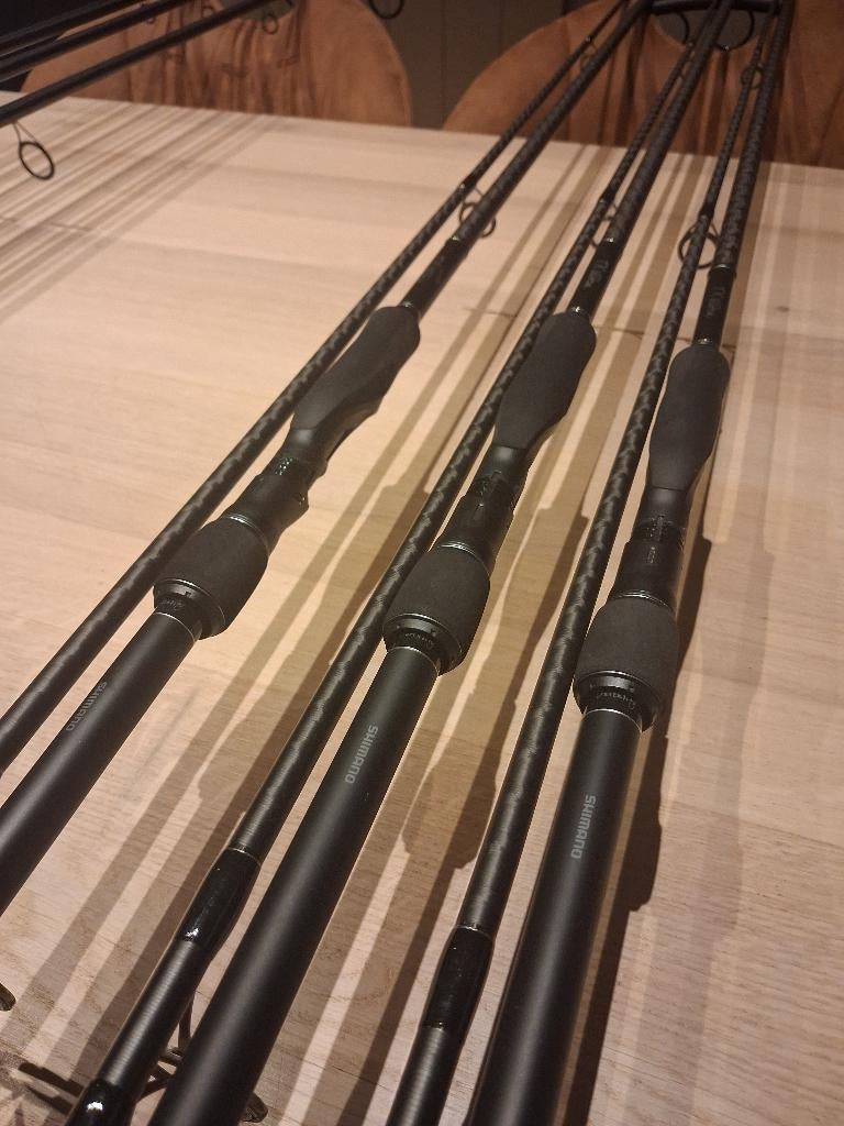 3x Shimano TX Ultra 12ft intensitiy, Watersport en Boten, Hengelsport | Karpervissen, Ophalen, Zo goed als nieuw, Werphengel
