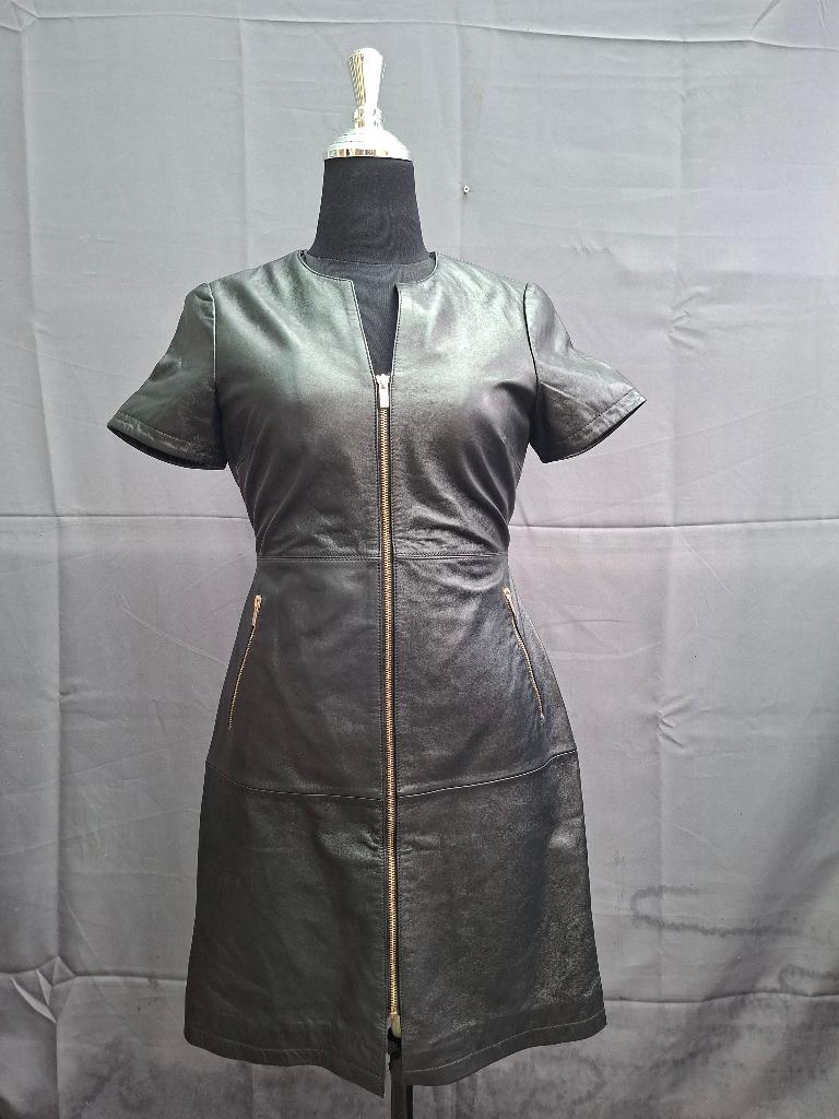 Sonder Studio lederen jurk zwart maat EU38 (UK12), Anneonline, Steenbergen, Shop@wesell4u.nl, Zwart