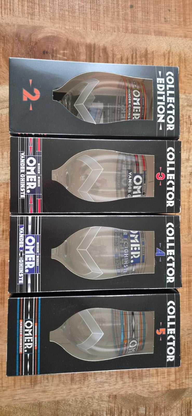 Omer Limited Edition Bierglazen - Nieuw in Doos, Ophalen of Verzenden, Nieuw, Glas of Glazen, Overige merken