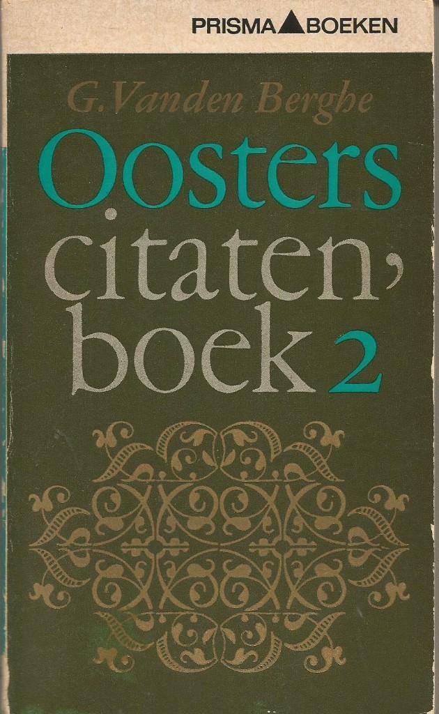 G. Vanden Berghe - Oosters citatenboek 2 - Prisma pocket, Ophalen, Gelezen