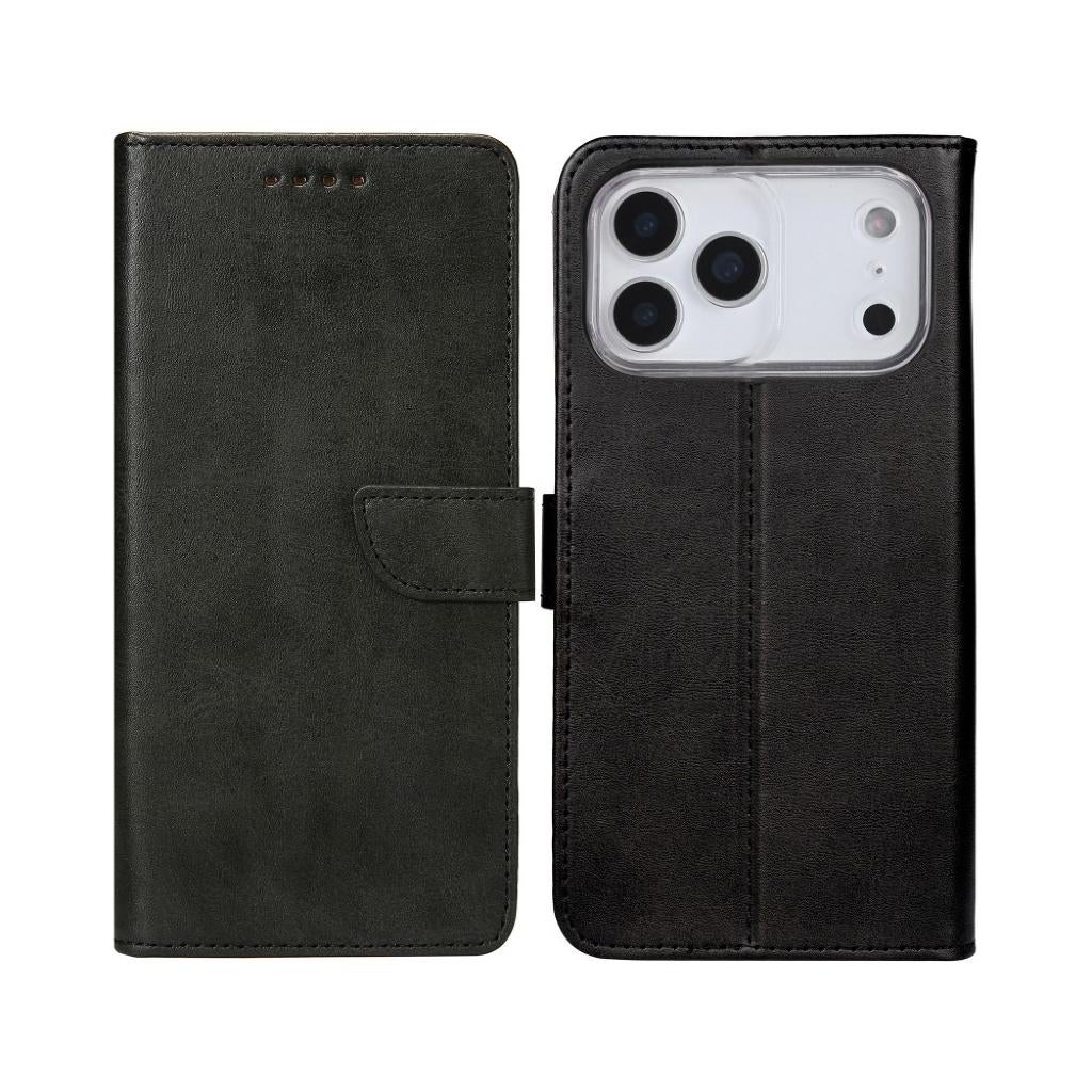 IPHONE 13/14/15/16/17 Serie's Book Case Zwart, Telecommunicatie, Mobiele telefoons | Hoesjes en Frontjes | Apple iPhone, Nieuw