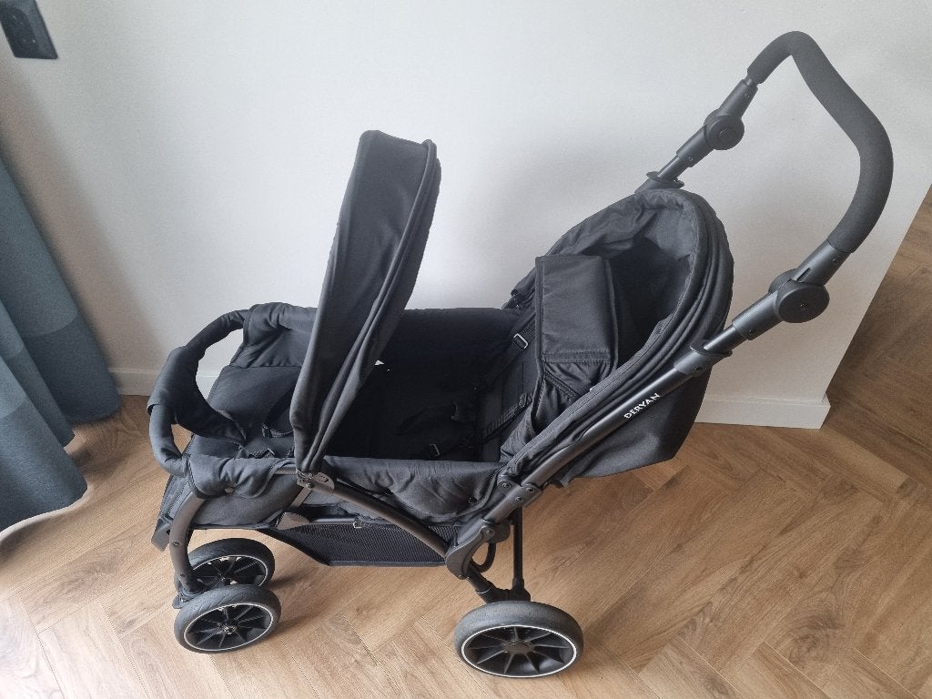 Buggy Deryan Luxe Elena Dubbele buggy, Ophalen of Verzenden, Zo goed als nieuw, Overige merken, Verstelbare rugleuning