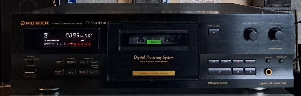 Pioneer CT-S670D 3KOPS CASSETTE DECK, Ophalen, Enkel, Overige merken