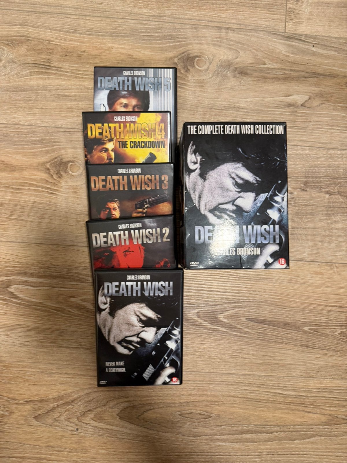 Death wish 1 t/m 5 charles bronson, Cd's en Dvd's, Vanaf 16 jaar, Ophalen of Verzenden, Zo goed als nieuw