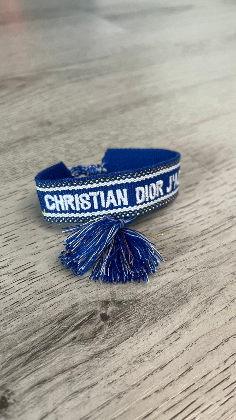Christian Dior J’adior armband blauw, Ophalen of Verzenden, Nieuw, Blauw