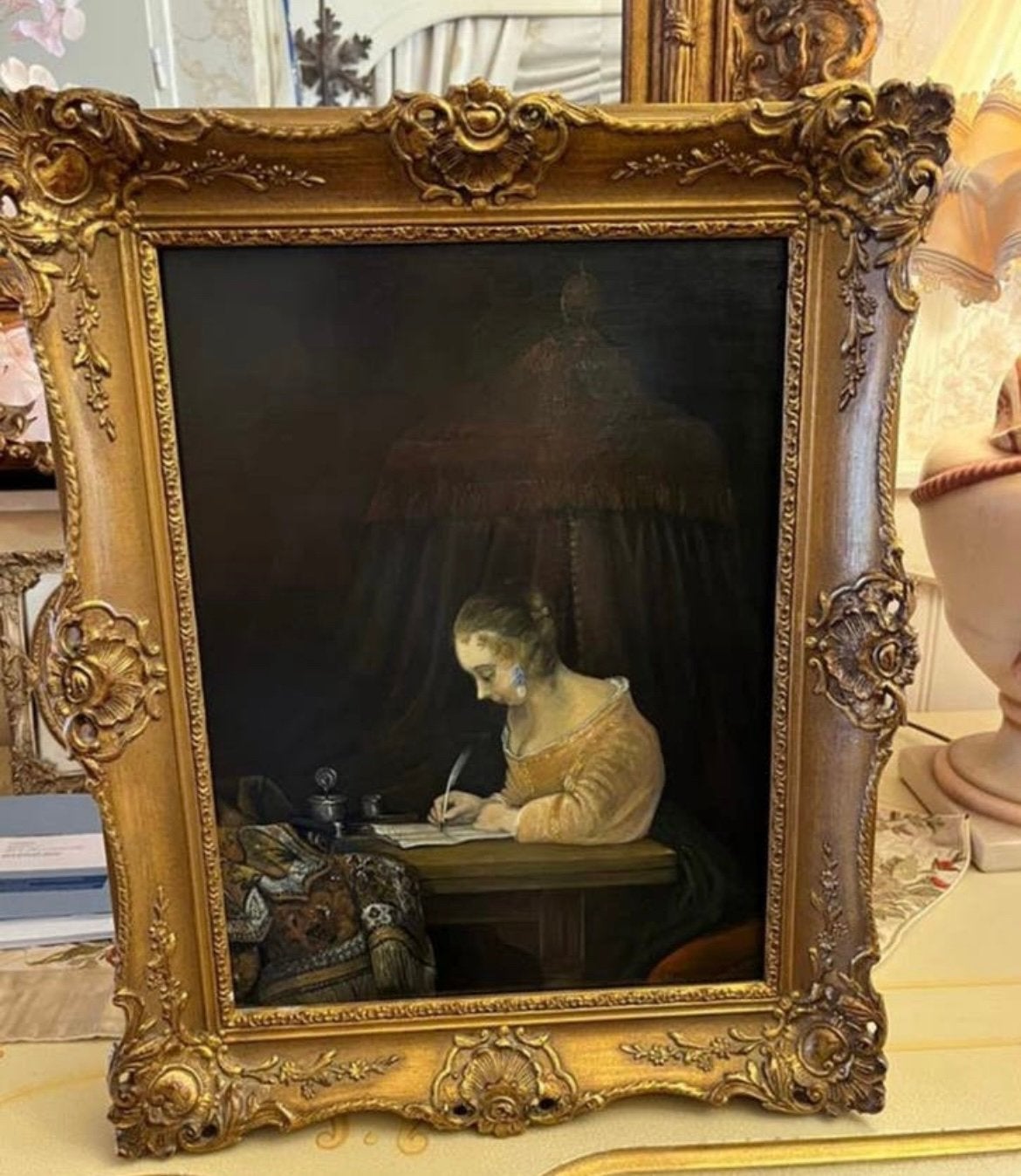 Prachtige olieverf portret schilderij, Antiek en Kunst, Kunst | Schilderijen | Klassiek, Ophalen
