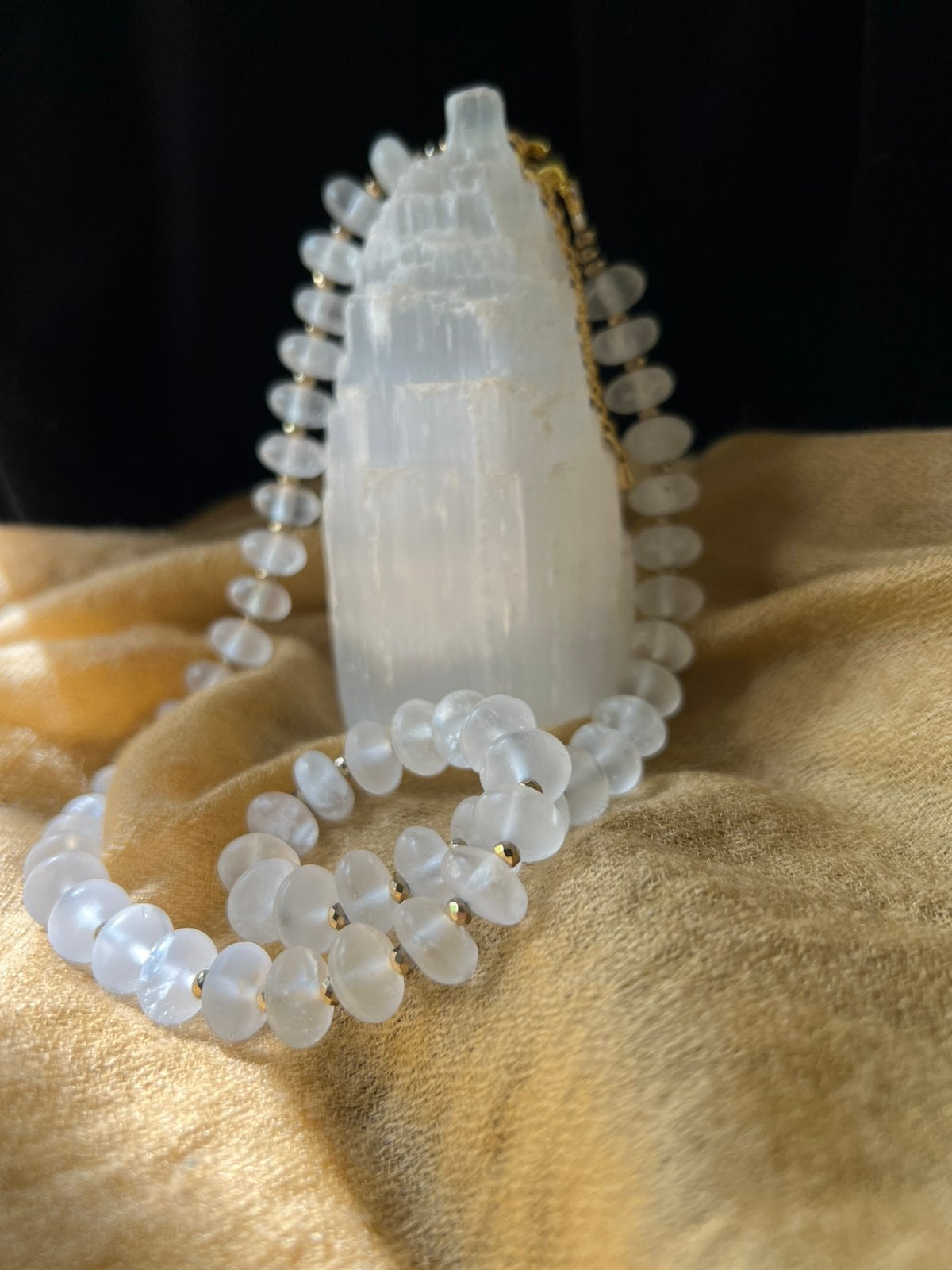 Bergkristal mat beschermt straling aura healing zuivert, Wit, Magnolia11, Nieuw, Ophalen of Verzenden