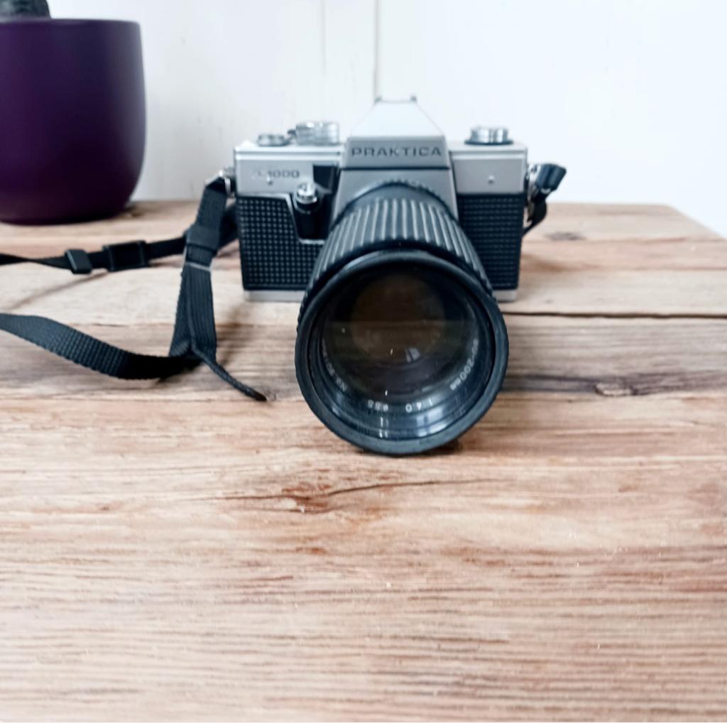 Praktica super TL1000  camera met professionele lens, Audio, Tv en Foto, Fotocamera's Analoog, Verzenden, Zo goed als nieuw, Spiegelreflex