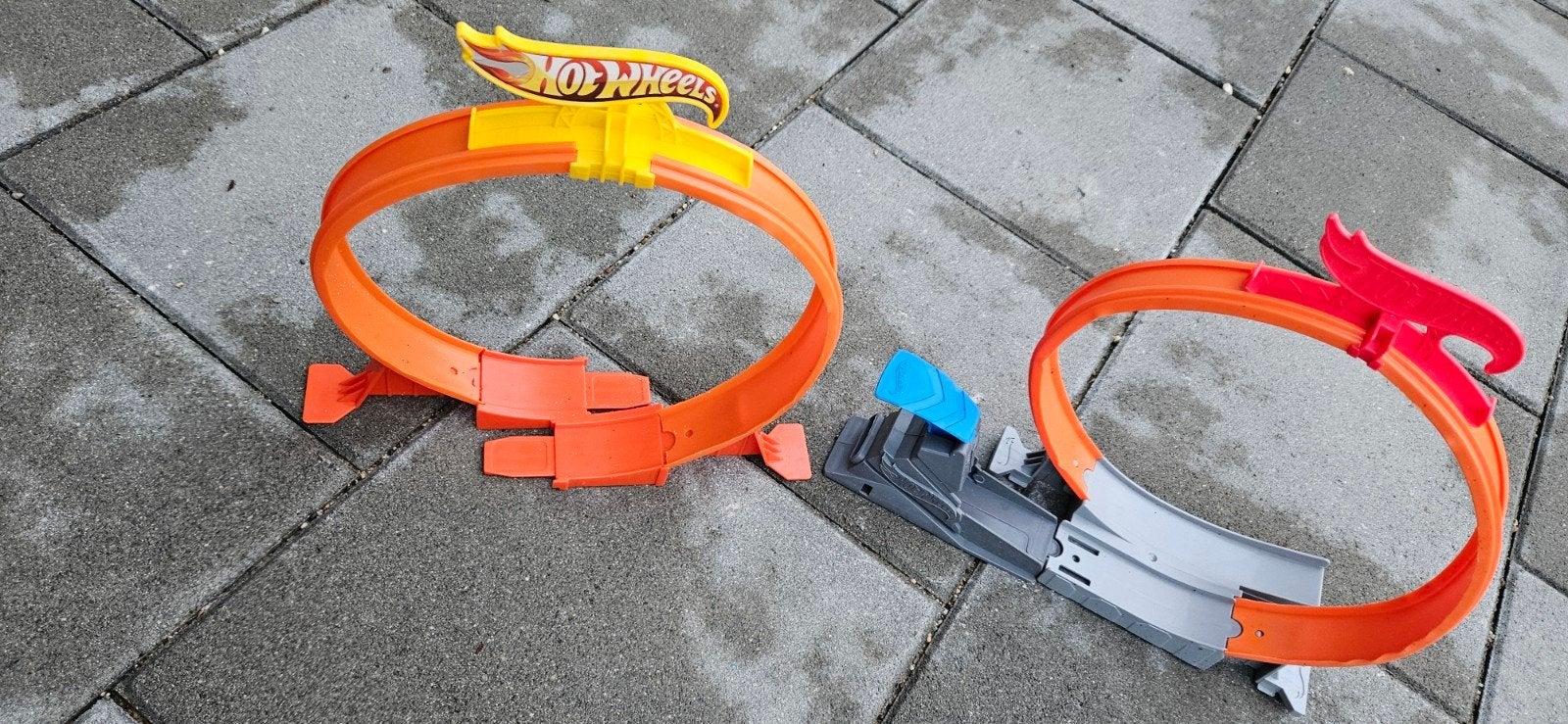 2x Hot Wheels looping, Kinderen en Baby's, Ophalen, Gebruikt, Onderdelen, Met looping