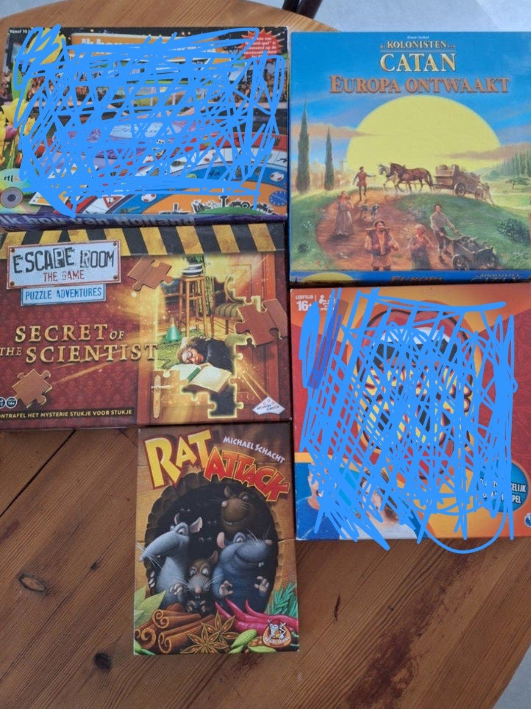 Diverse Bordspellen waaronder Catan en Rat Attack, Drie of vier spelers, Ophalen, Gebruikt, 999 Games