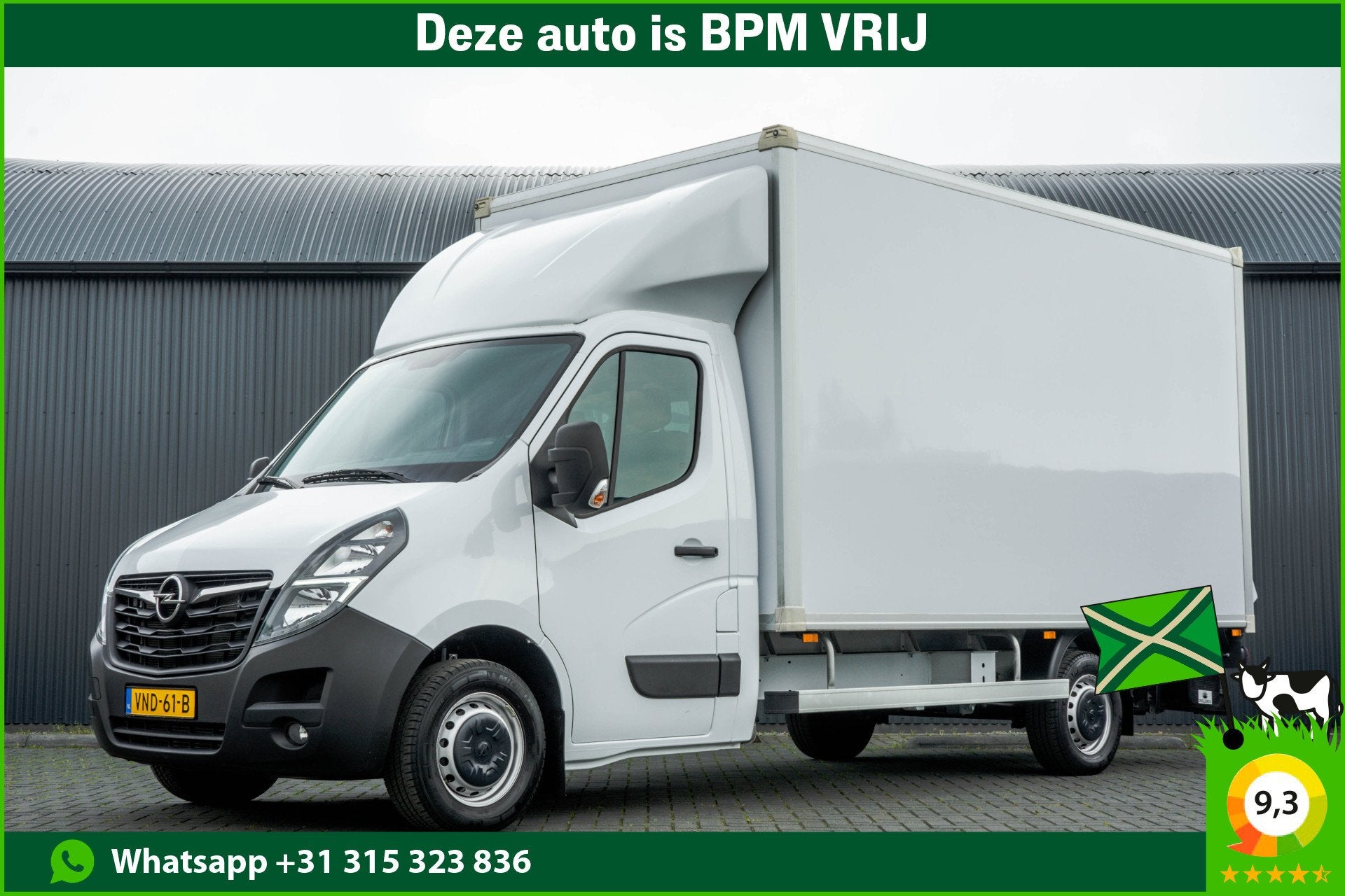 Opel Movano *2.3 CDTI BiTurbo | Bakwagen met Laadklep | Euro, Voorwielaandrijving, 145 pk, Stof, Gebruikt