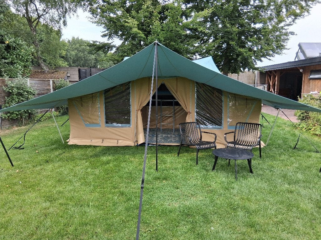 Campooz  Vouwwagen  Red Ruby, Caravans en Kamperen, Ophalen, Beige, Campooz, Tot en met 6