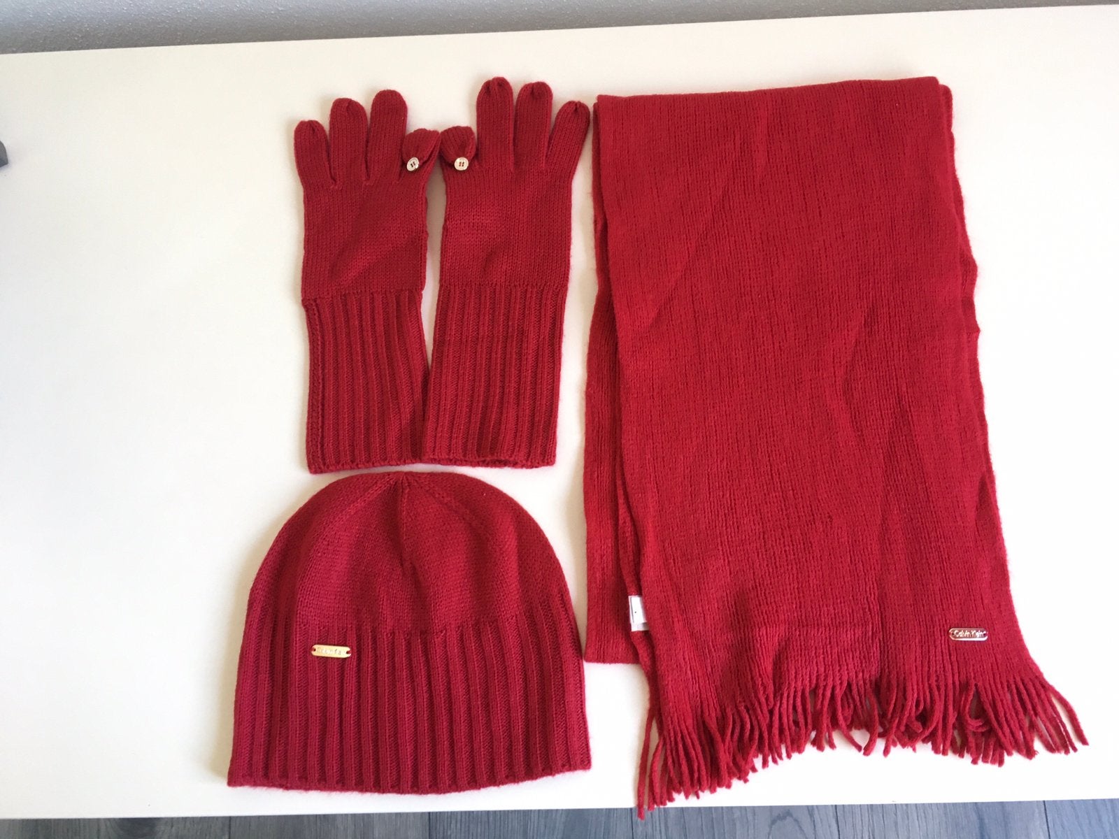 Calvin Klein muts set, Ophalen of Verzenden, Zo goed als nieuw